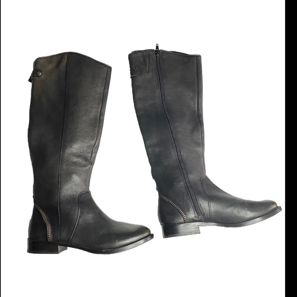 Arturo Chiang Atalicity Black Leather Knee High Riding Boots 7.5 Equestrian - Picture 4 of 15